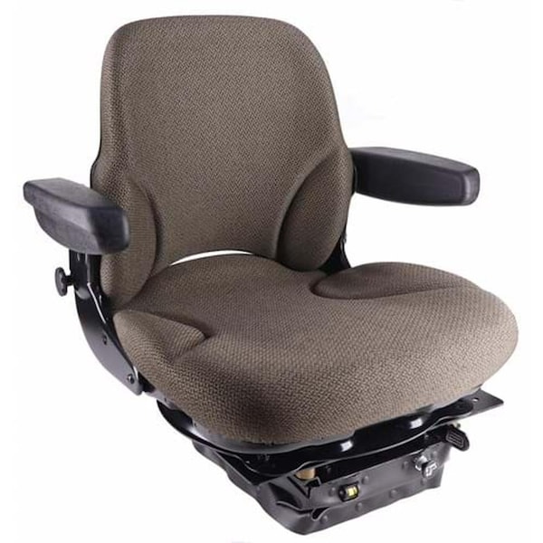Aftermarket SR8301995 Sears Mid Back Seat Brown Fabric with Air Suspension Fits John Deere SR8301995-HYC - main